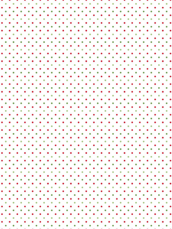 Swiss Dot On White Christmas