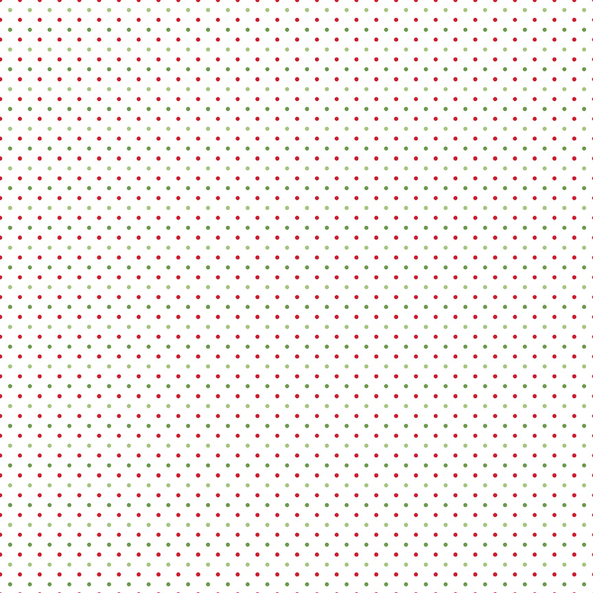Swiss Dot On White Christmas