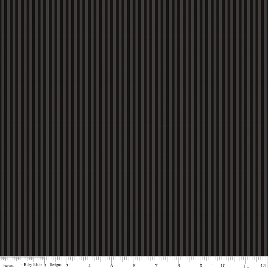 1/8" Tonal Stripe Black
