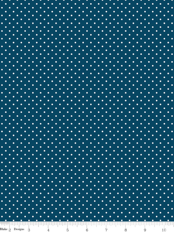 Swiss Dot Oxford Blue