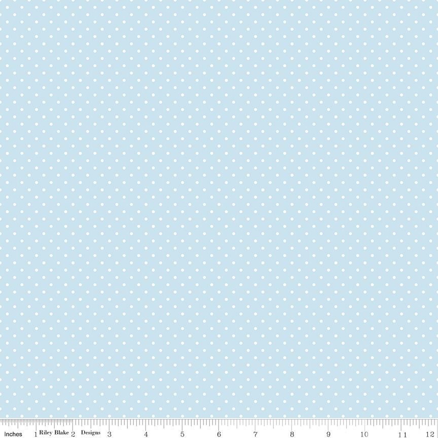 Swiss Dot Boy Blue