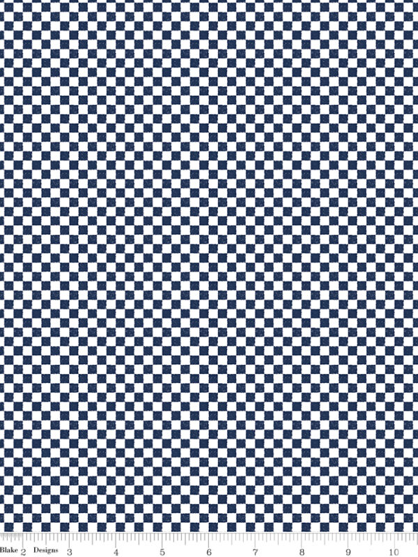 Check Please! 1/4" Check Navy