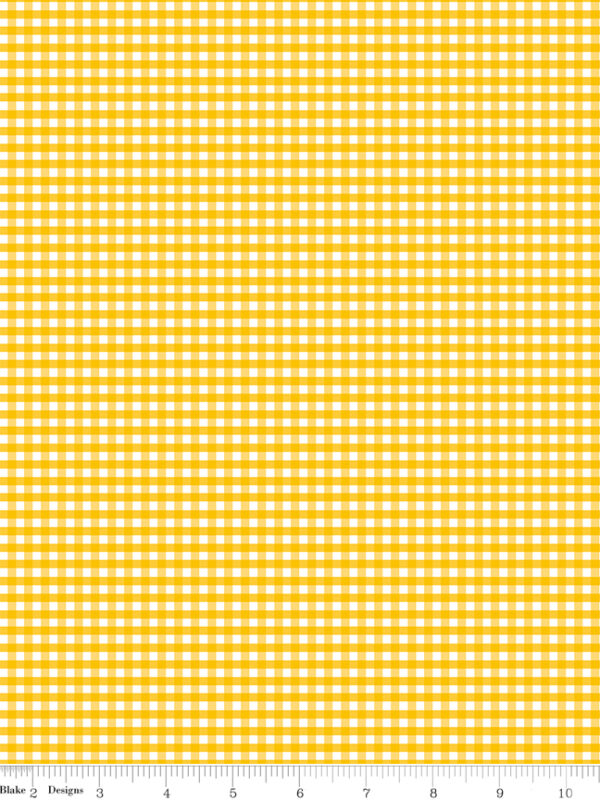 1/8" Gingham Mustard