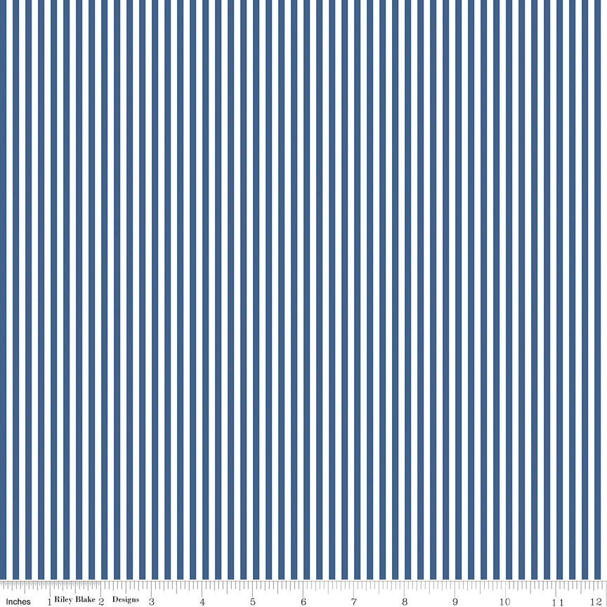 1/8" Stripe Denim