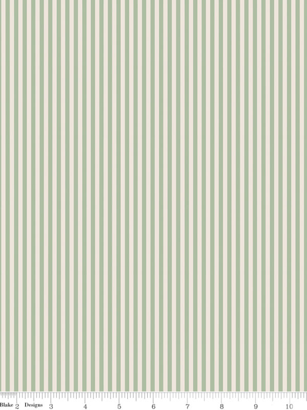 1/8" Stripe on Ivory Sage