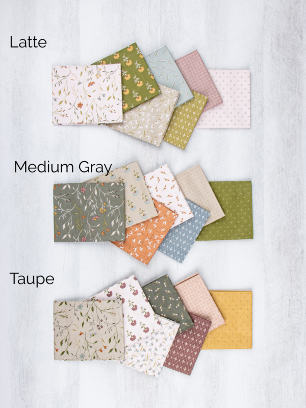 Threads of Grace Petite Fat Quarter Bundles by Kassidy Grace for Riley Blake Designs, featuring curated neutral colorways.