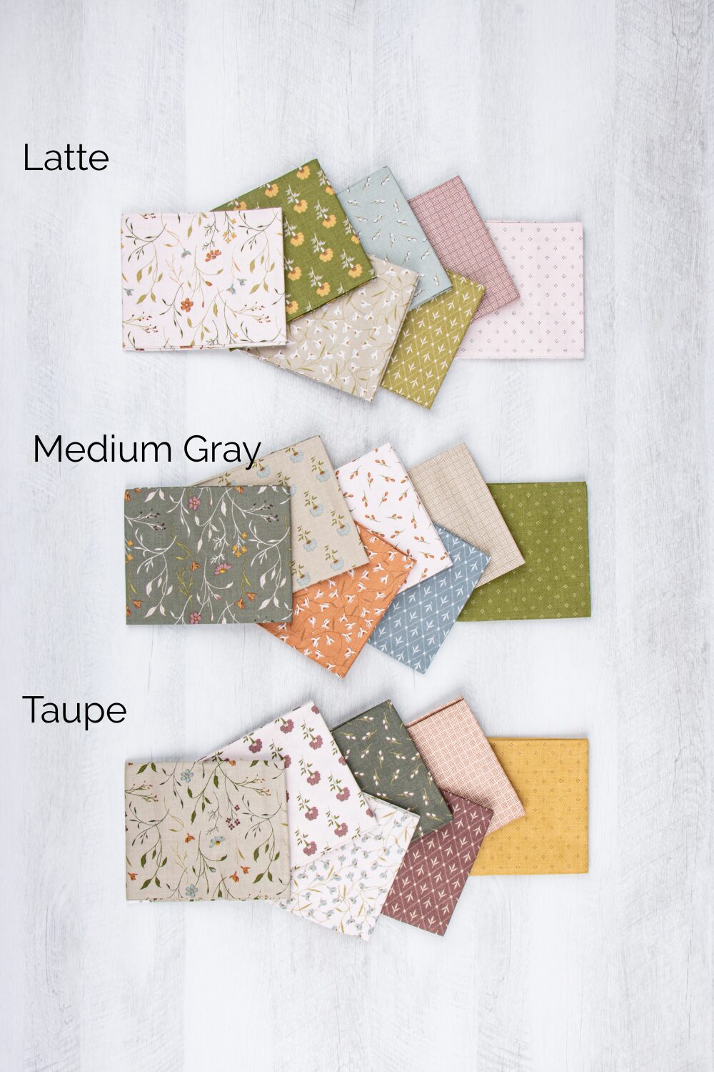 Threads of Grace Petite Fat Quarter Bundles by Kassidy Grace for Riley Blake Designs, featuring curated neutral colorways.