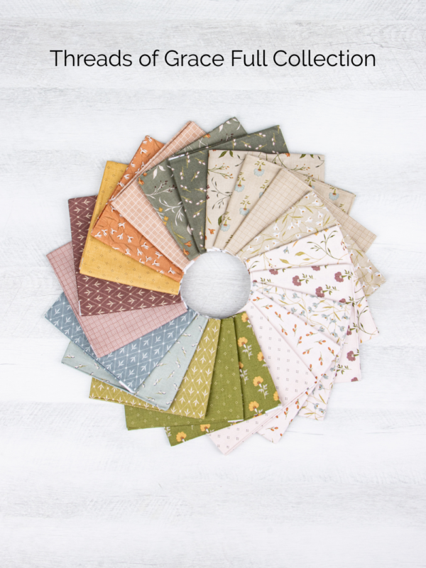 Threads of Grace Petite Fat Quarter Bundles by Kassidy Grace for Riley Blake Designs, featuring curated neutral colorways.