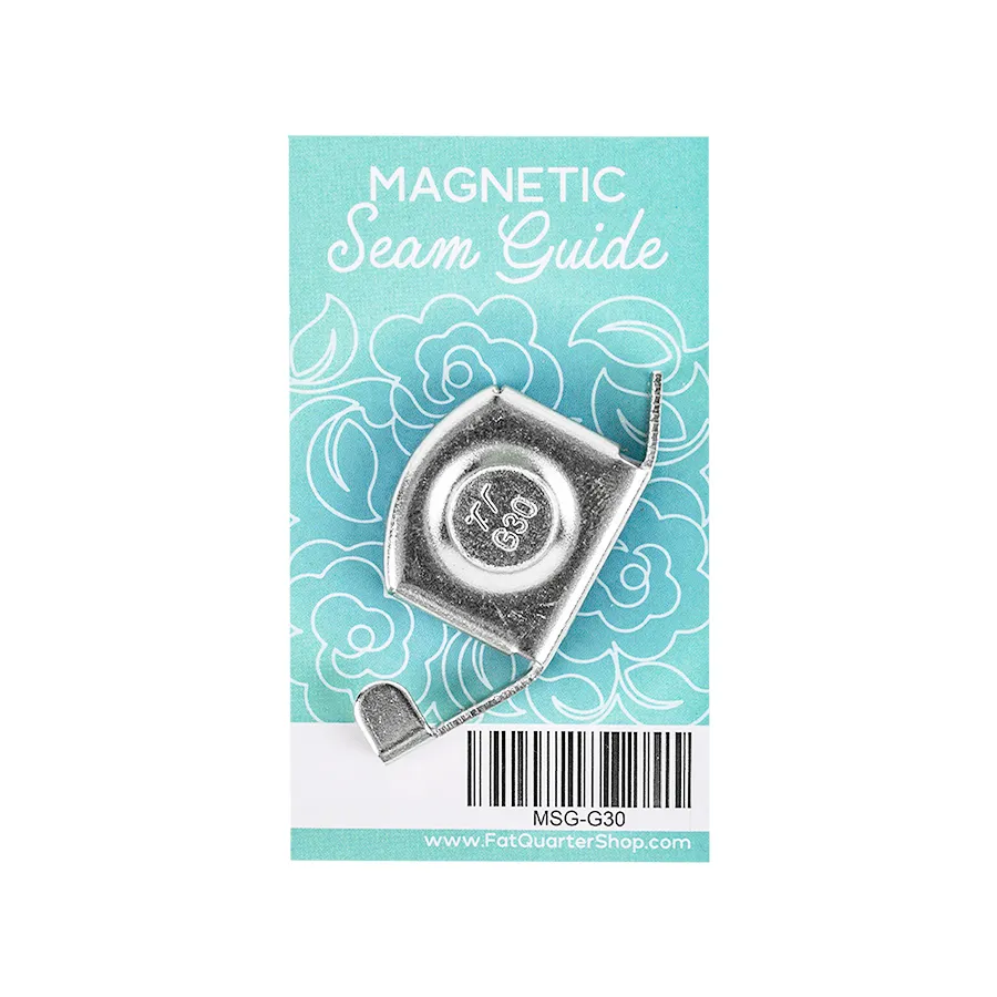 Magenetic seam guide for sewing machine