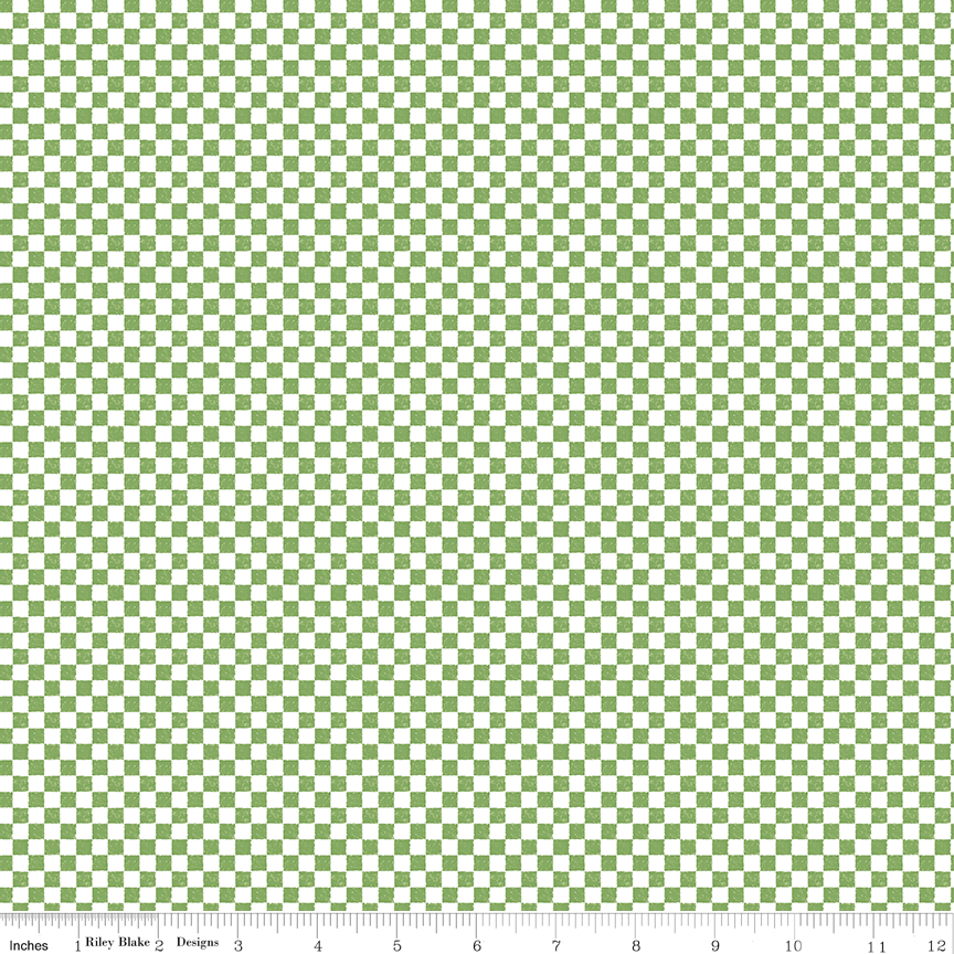 Check Please Green fabric by Riley Blake Designs green tone on tone check quilting fabric