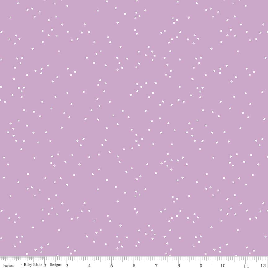 Blossoms Wisteria fabric by Riley Blake Designs purple floral quilting fabric