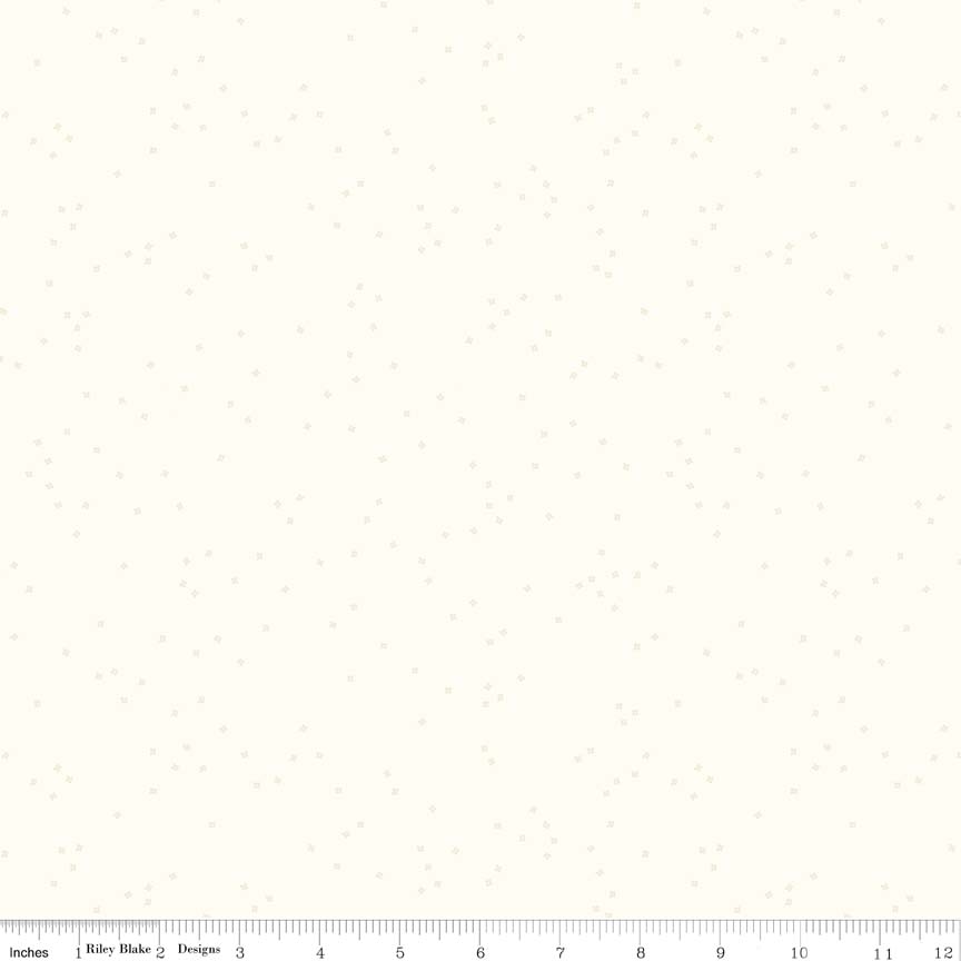 Blossoms Cream fabric by Riley Blake Designs cream tone on tone quilting fabric