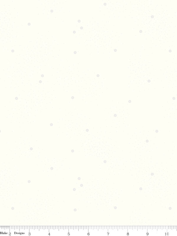 Dainty Daisy Cloud White fabric by Riley Blake Designs floral quilting fabric on white background