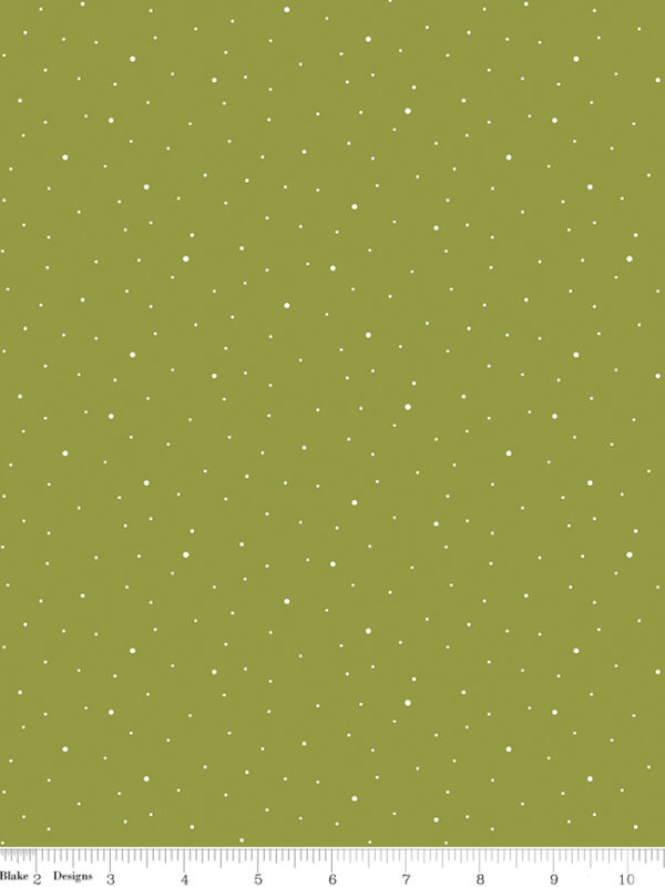 Dapple Dot Asparagus fabric by Riley Blake Designs green dot quilting fabric