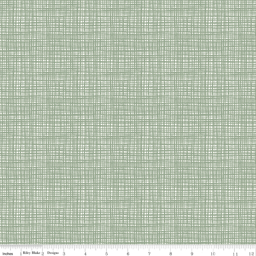 Texture Spruce fabric by Riley Blake Designs green textured quilting fabric