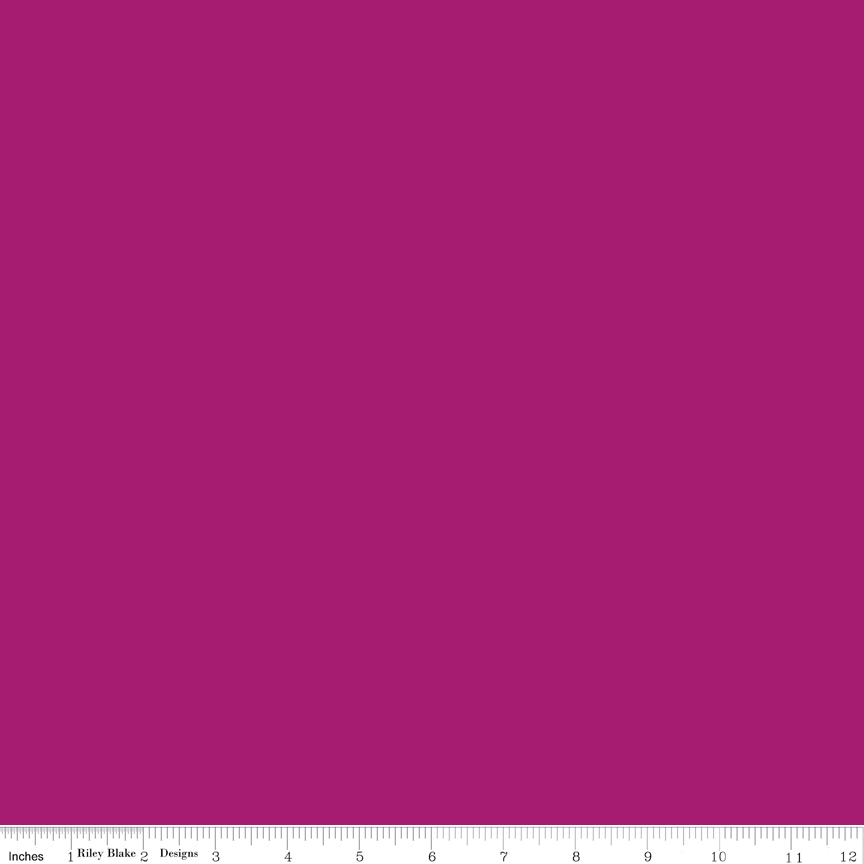 Confetti Cotton Riley Fuchsia fabric by Riley Blake Designs bright pink solid quilting fabric