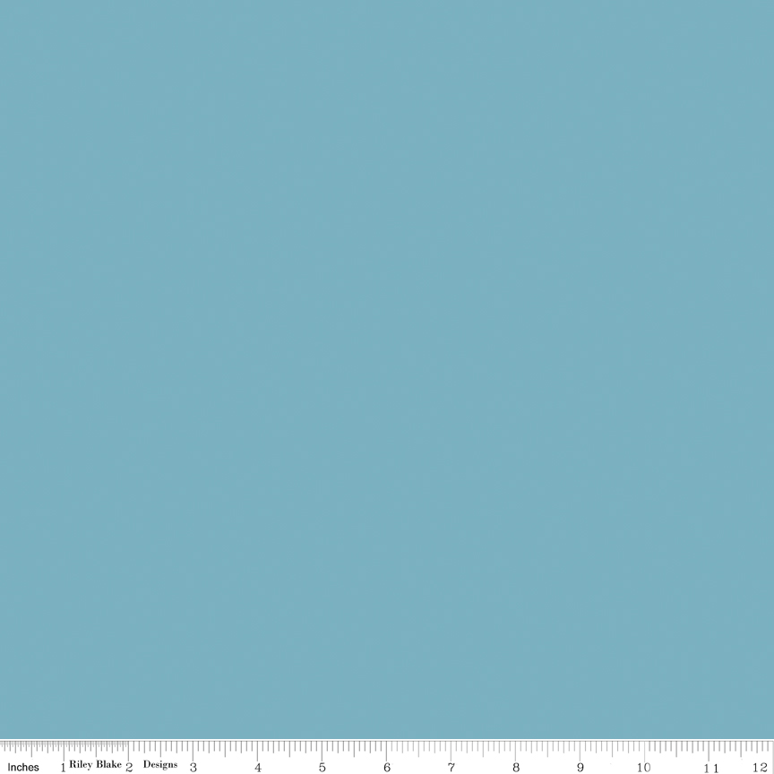 Confetti Cotton Cornflower fabric by Riley Blake Designs blue solid quilting fabric