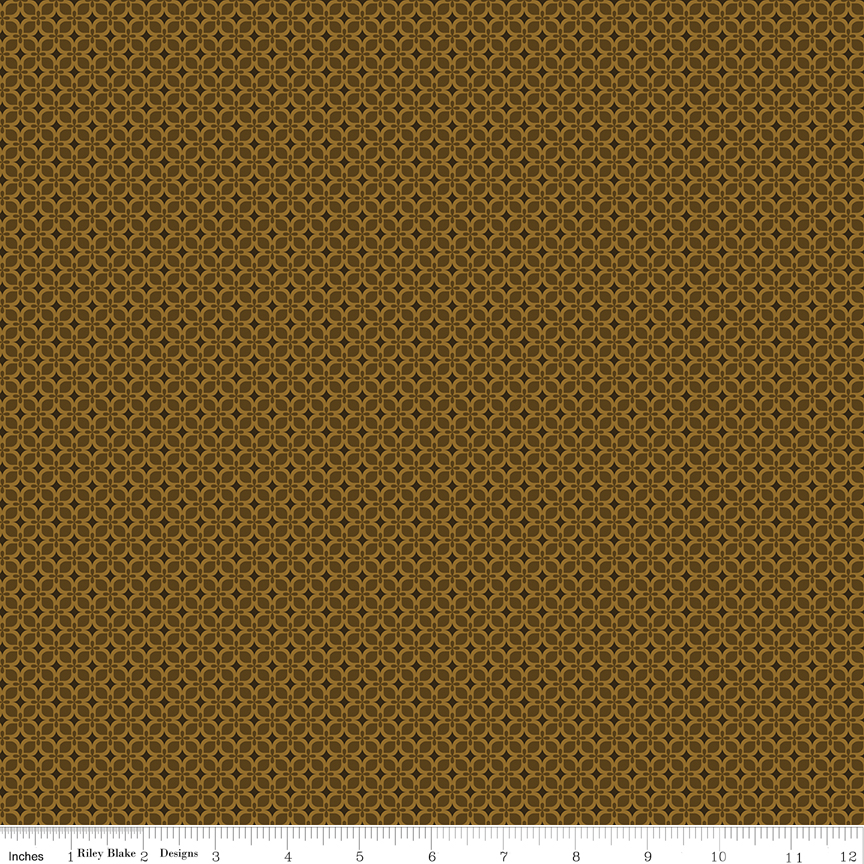 Bountiful Geometric Suede fabric with geometric leaf pattern