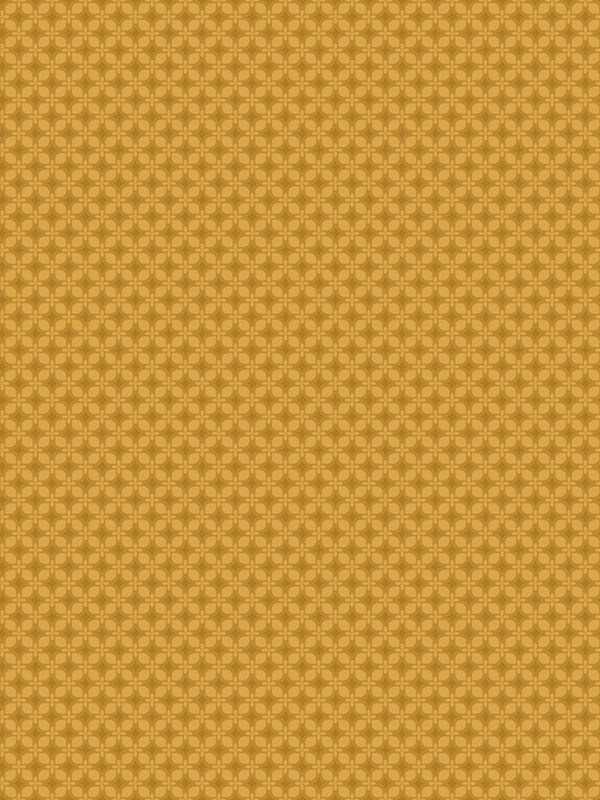 Bountiful Geometric Gold fabric with geometric leaf pattern