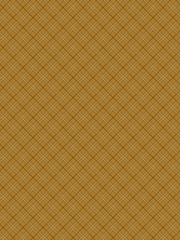 Bountiful Plaid Butterscotch fabric with tonal diagonal plaid pattern