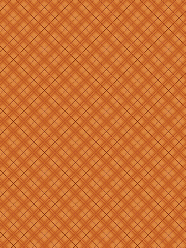 Bountiful Plaid Autumn fabric with tonal diagonal plaid in fall colors