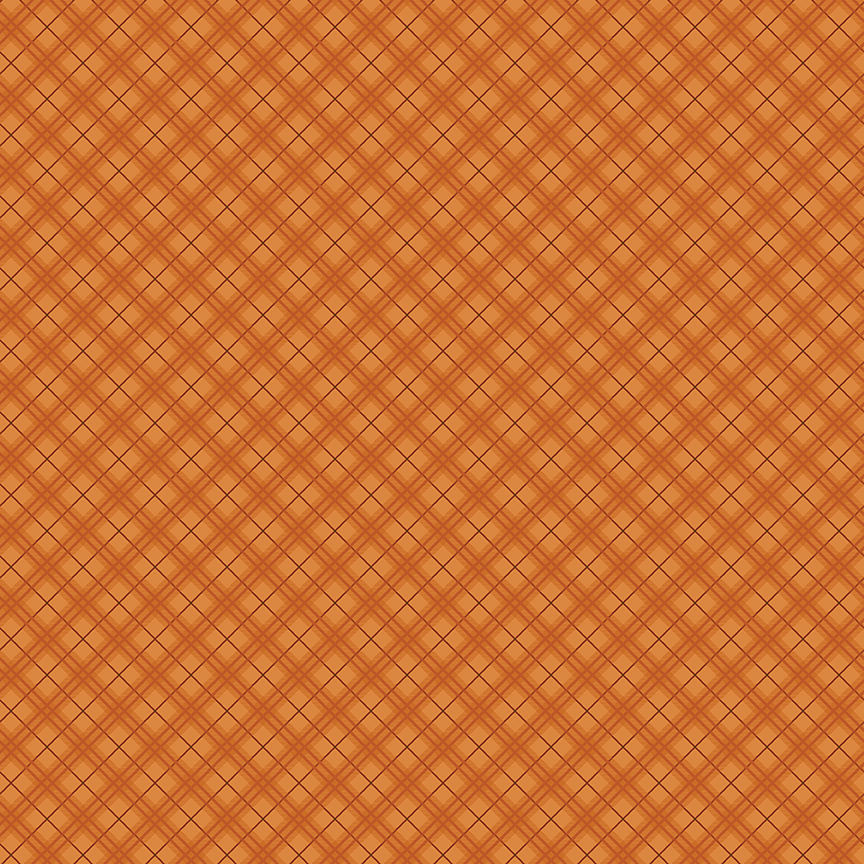 Bountiful Plaid Autumn fabric with tonal diagonal plaid in fall colors