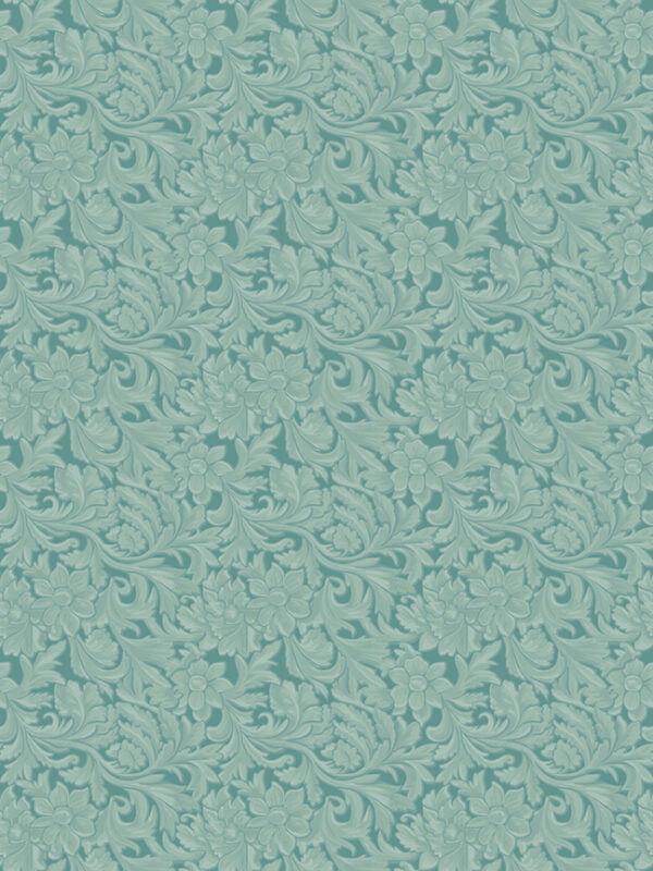 Cowgirl Leather Blue fabric by Echo Park for Riley Blake Designs tone on tone floral western print