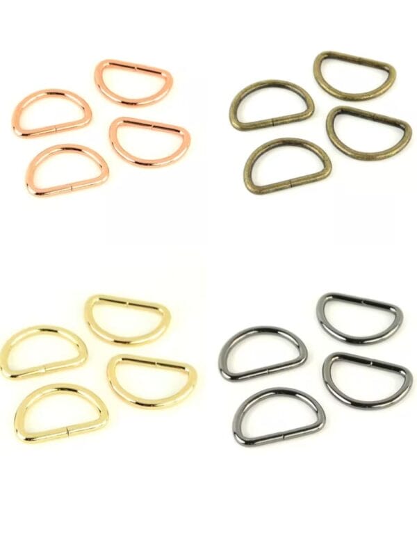 Sallie Tomato 1 inch D rings multiple finishes