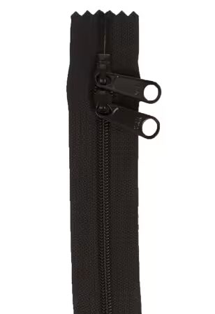 By Annie 30 inch double slide zipper Black