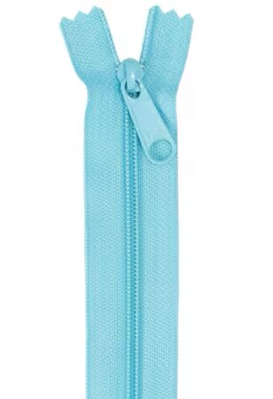 By Annie 24 inch double slide zipper Parrot Blue