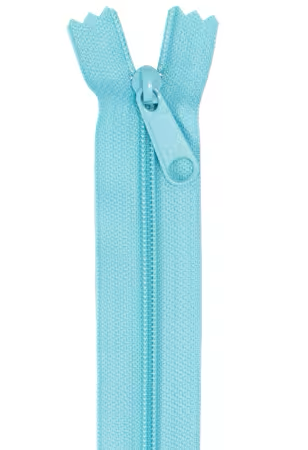 By Annie 24 inch double slide zipper Parrot Blue
