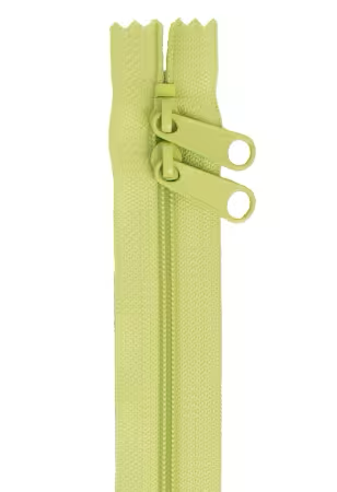 By Annie 30 inch double slide zipper Chartreuse