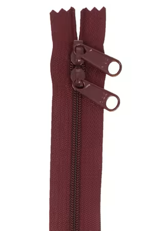 By Annie 30 inch double slide zipper Cranberry