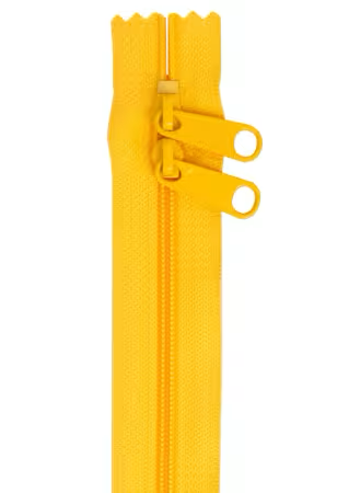 By Annie 30 inch double slide zipper Buttercup