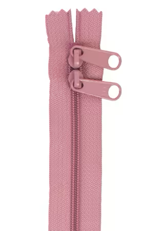 By Annie 30 inch double slide zipper Dusty Rose