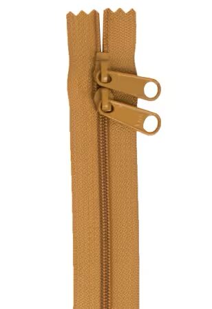 By Annie 30 inch double slide zipper Golden Brown