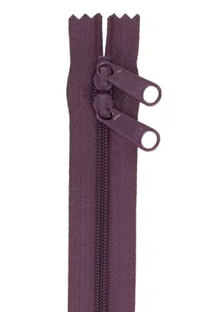 By Annie 30 inch double slide zipper Eggplant