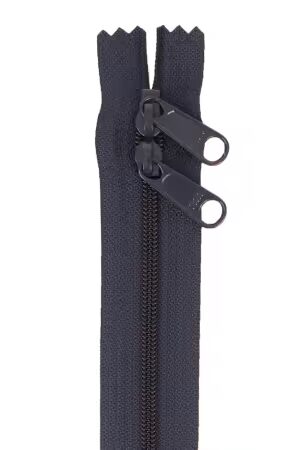 By Annie 30 inch double slide zipper Navy
