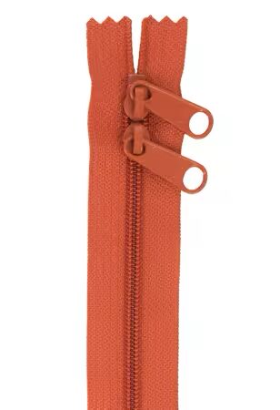 By Annie 30 inch double slide zipper Redwood