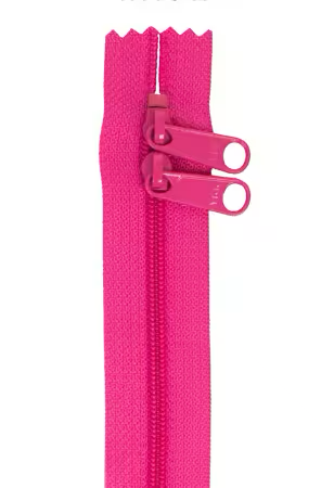 By Annie 30 inch double slide zipper Raspberry
