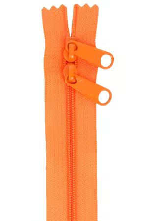 By Annie 30 inch double slide zipper Pumpkin