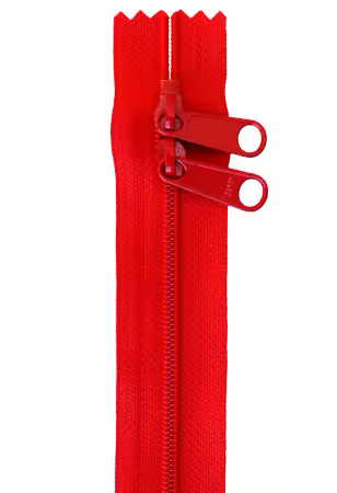 By Annie 30 inch double slide zipper Red