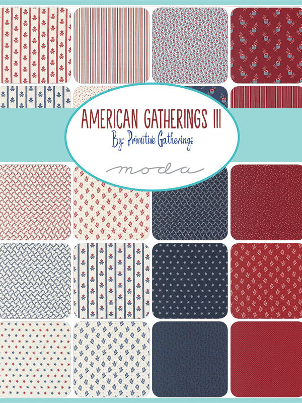 American Gatherings III fabric collection overview by Primitive Gatherings Moda