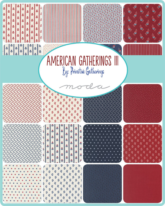 American Gatherings III fabric collection overview by Primitive Gatherings Moda
