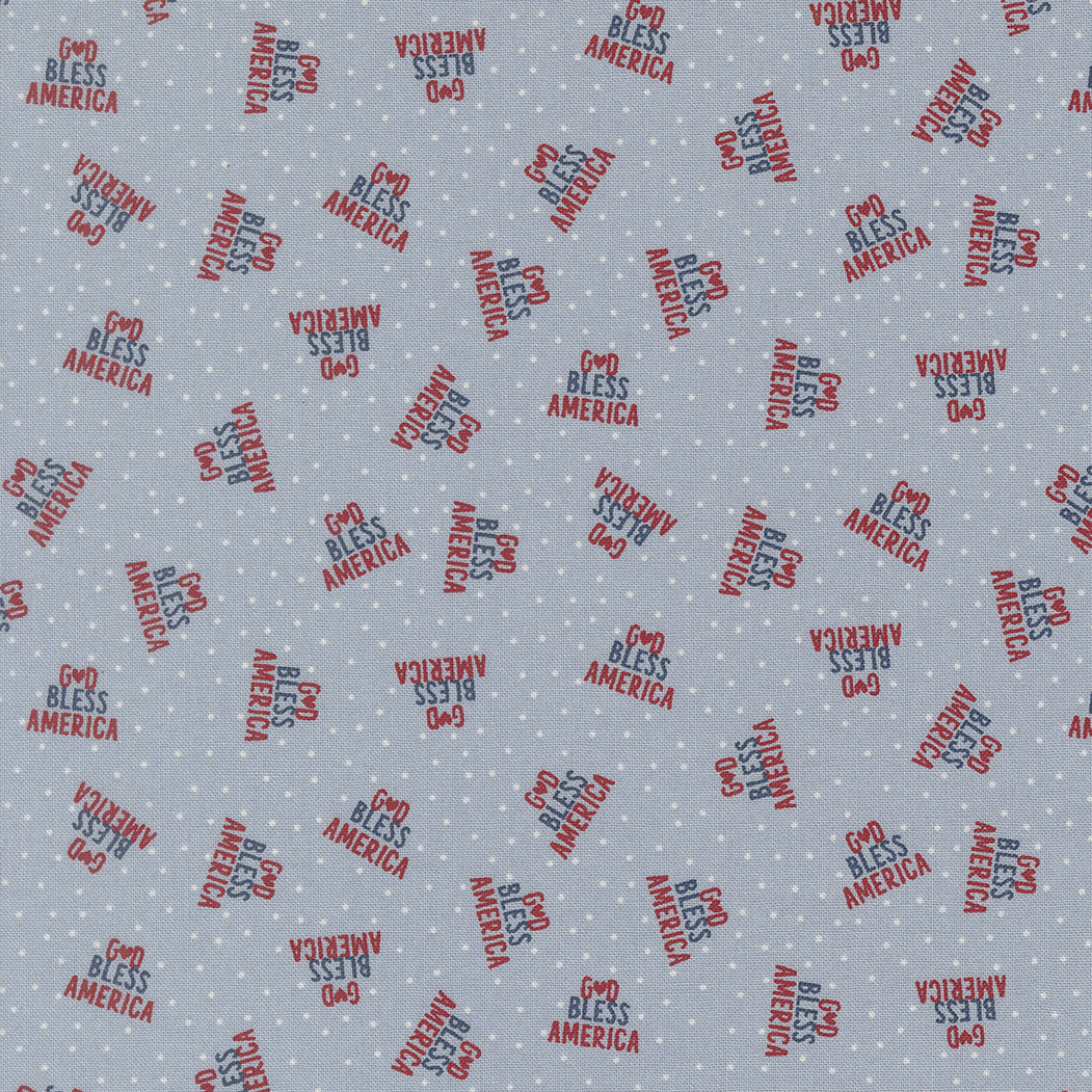 Independence Day splash god bless america fabric Sweetwater Moda yardage