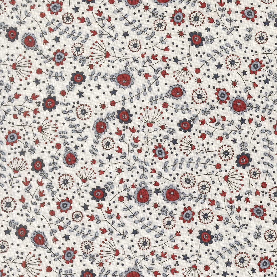 Independence Day vanilla meadow fabric Sweetwater Moda yardage