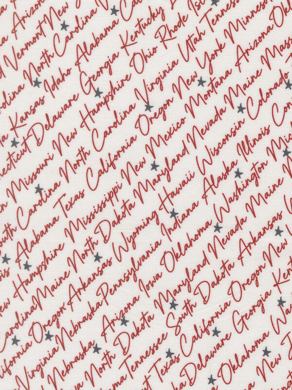 Independence Day vanilla states fabric Sweetwater Moda yardage
