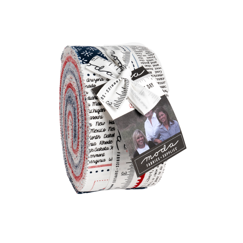 Independence Day jelly roll Sweetwater Moda fabric