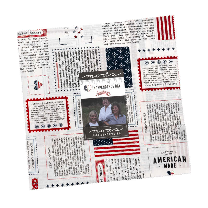 Independence Day layer cake Sweetwater Moda fabric