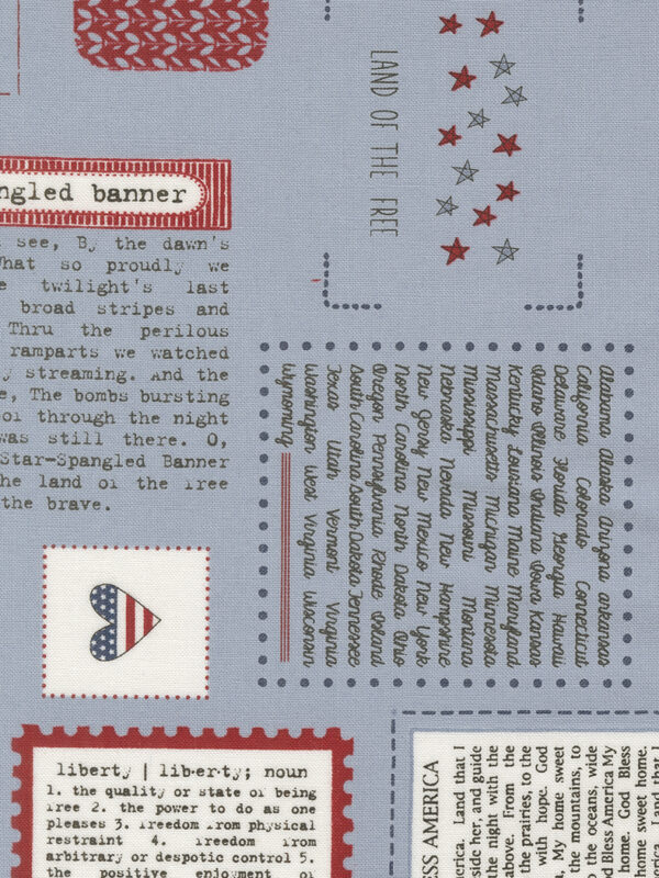 Independence Day splash all things american fabric Sweetwater Moda yardage